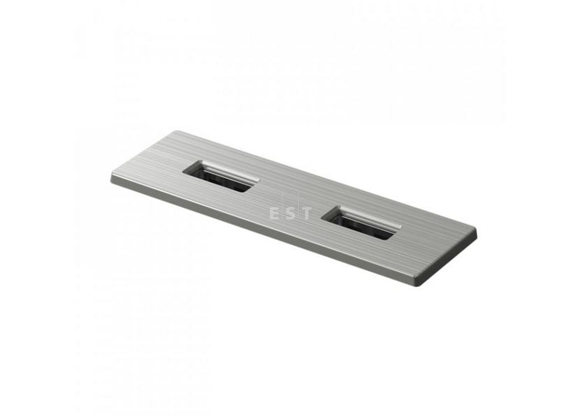 ASA 06029P00008 Nabíjecí HUB vestavný VERSAPICK, 2xUSB 5V (typ A), 70x25mm, obdélníkový, plast, stříbrná ASA 06029P00008 Nabíjecí HUB vestavný VERSAPICK, 2xUSB 5V (typ A), 70x25mm, obdélníkový, plast, stříbrná